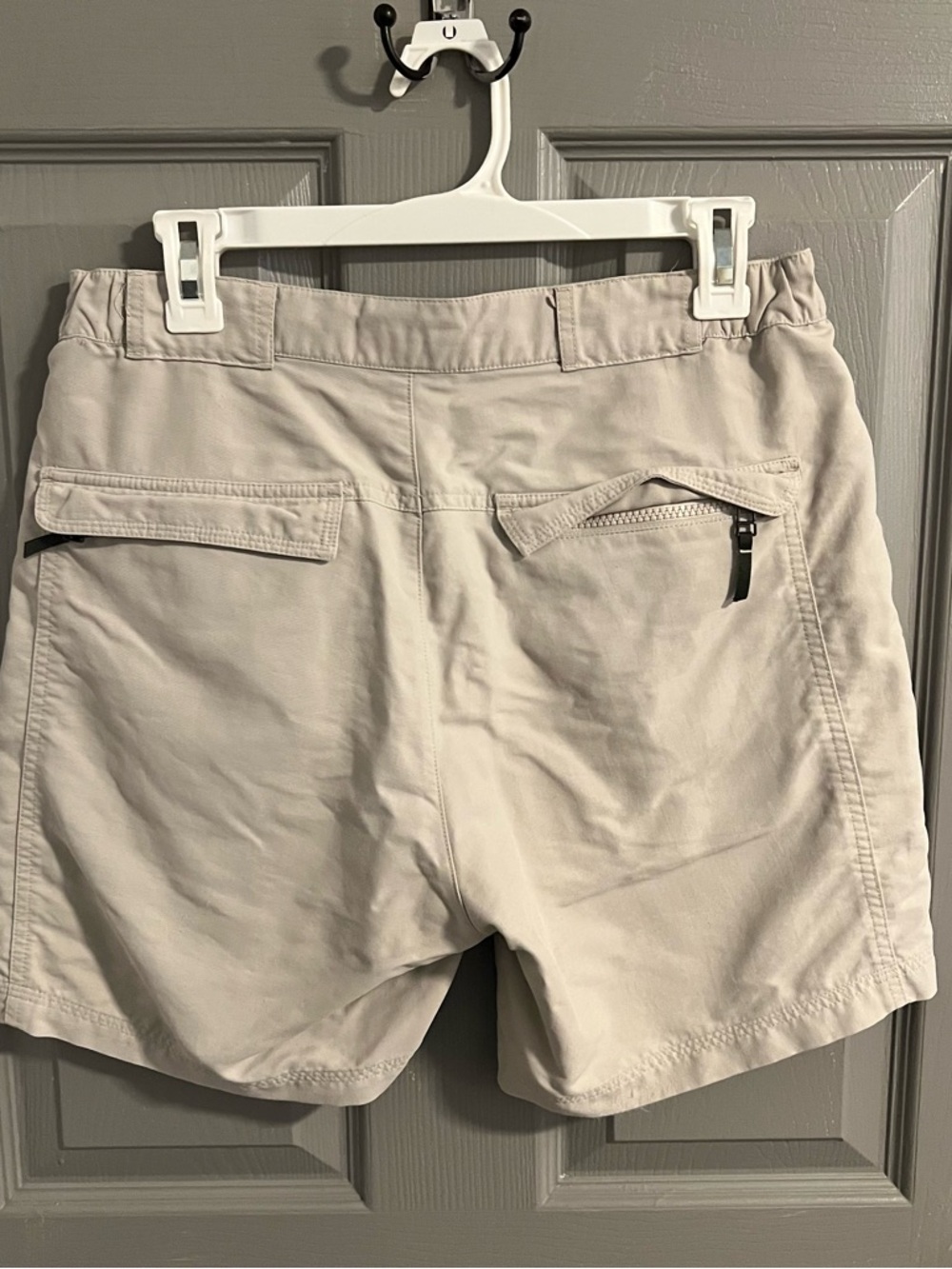 Royal Robbins Women’s Light Beige Flat-Front Shorts Hiking Outdoor - Picture 3 of 8